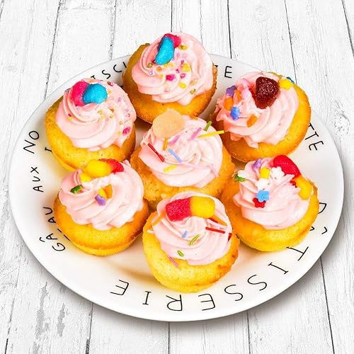 Miniatura 8 de CAKETIME Molde de silicona para magdalenas, mini molde para magdalenas, molde antiadherente de silicona de grado alimenticio para hornear, 1 paquete