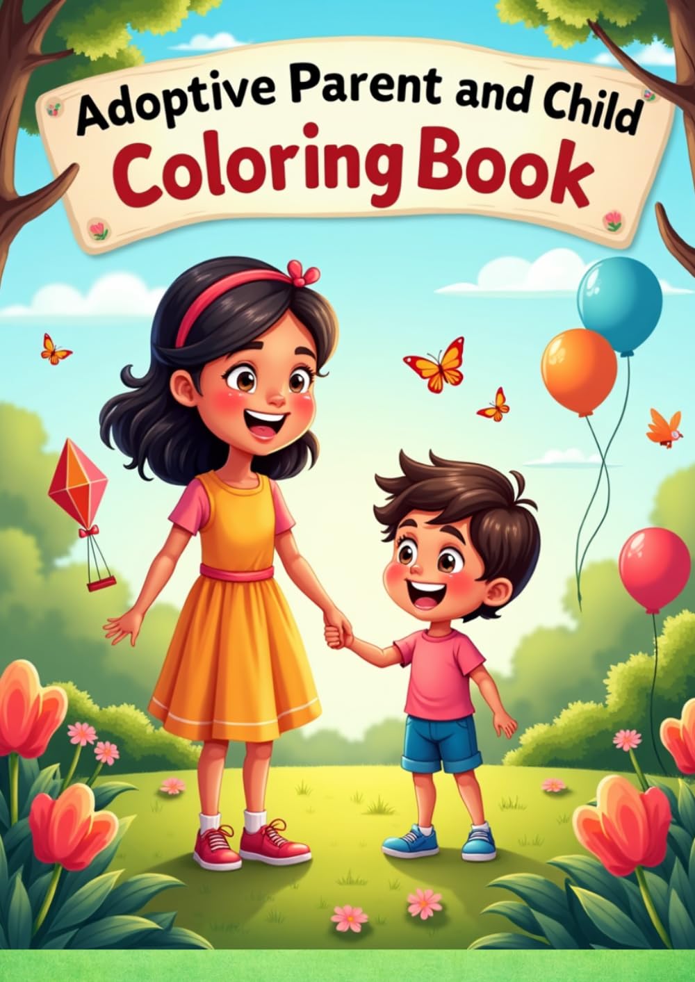 Adoptive Parent and Child Coloring Book: 35 Heartwarming Coloring Pages Featuring Family Bonding, Love, and Everyday Moments