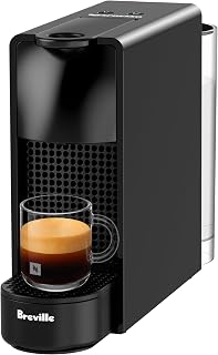 Breville Nespresso Essenza Mini Espresso Machine - Compact 19-Bar Pump, Piano Black, Fast Heat-Up