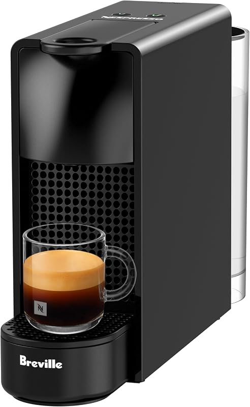 Nespresso Original Essenza Mini Cafetera Espresso | Cafetera espresso compacta en color negro piano con 19 bares de presión, calentamiento en 25 segundos y 2 tamaños de taza programables: Espresso, Lungo.