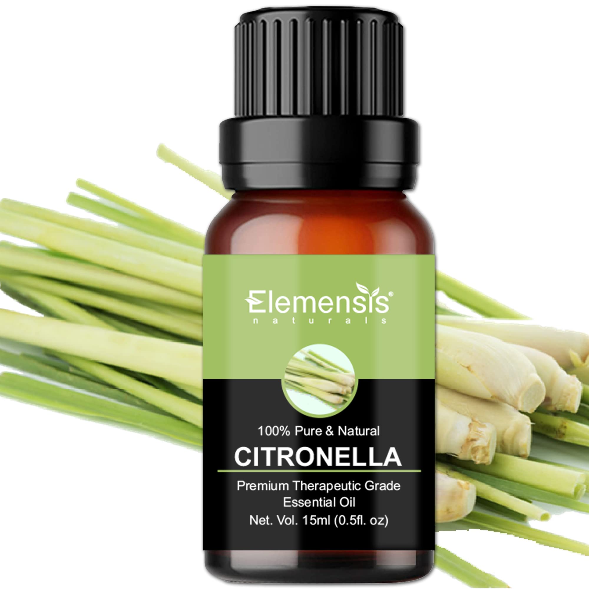 Elemensis Naturals Pure Undiluted Citronella Oil for Aroma Diffusers, Healthy Hair, Oily Skin, Aromatherapy - citronella oil for mosquitoes Repellent, 15 ml (B08WK9QNHM) Amazon Price History, Amazon Price Tracker