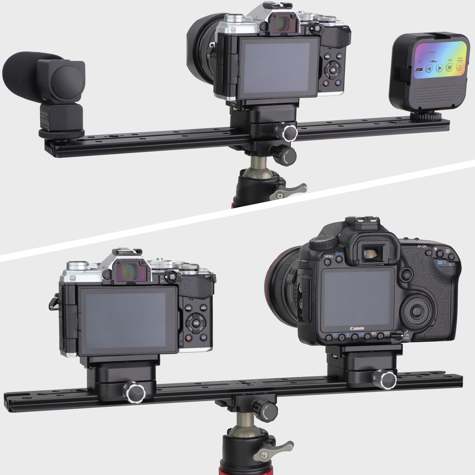 Amazon | LEFTFOTO 400mmロングクイックリリースダブルダブテール