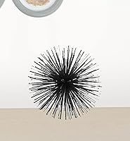 Vista 7 de HomeRoots Esfera puntiaguda de metal negro de 8