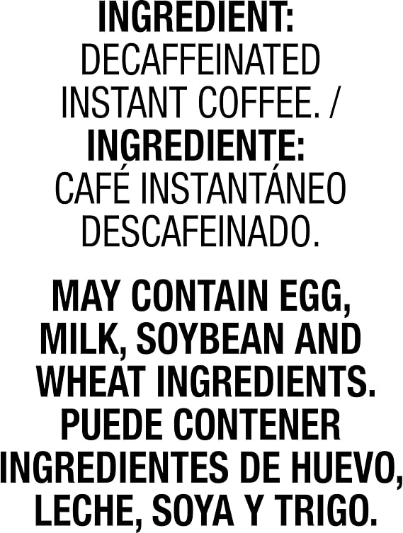 Folgers Classic Decaf Instant Coffee Crystals Packets, 6 ct