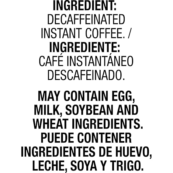 Folgers Classic Decaf Instant Coffee Crystals Packets, 6 Count