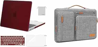 MOSISO MacBook Pro 14 Inch Case 2024-2021 M3/M2/M1 | Hard Shell With Keyboard Cover & Screen Protector | Marsala Red