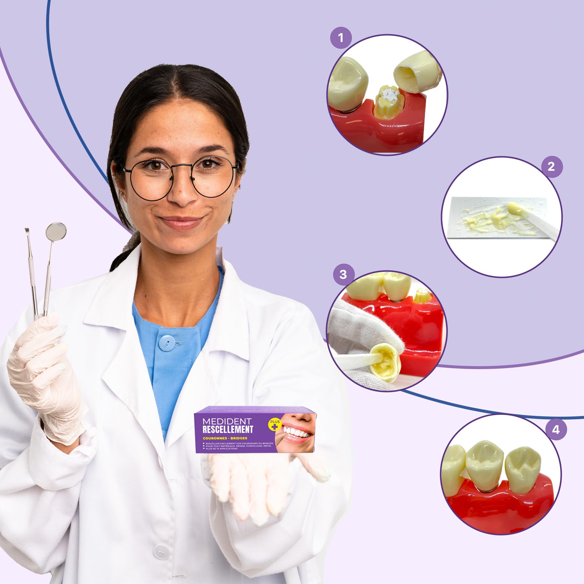 MEDIDENT RESCELLEMENT PLUS © FÜR DAS WIEDEREINSETZEN VON KRONEN ODER BRÜCKEN – Mit verstärkter Haftung
