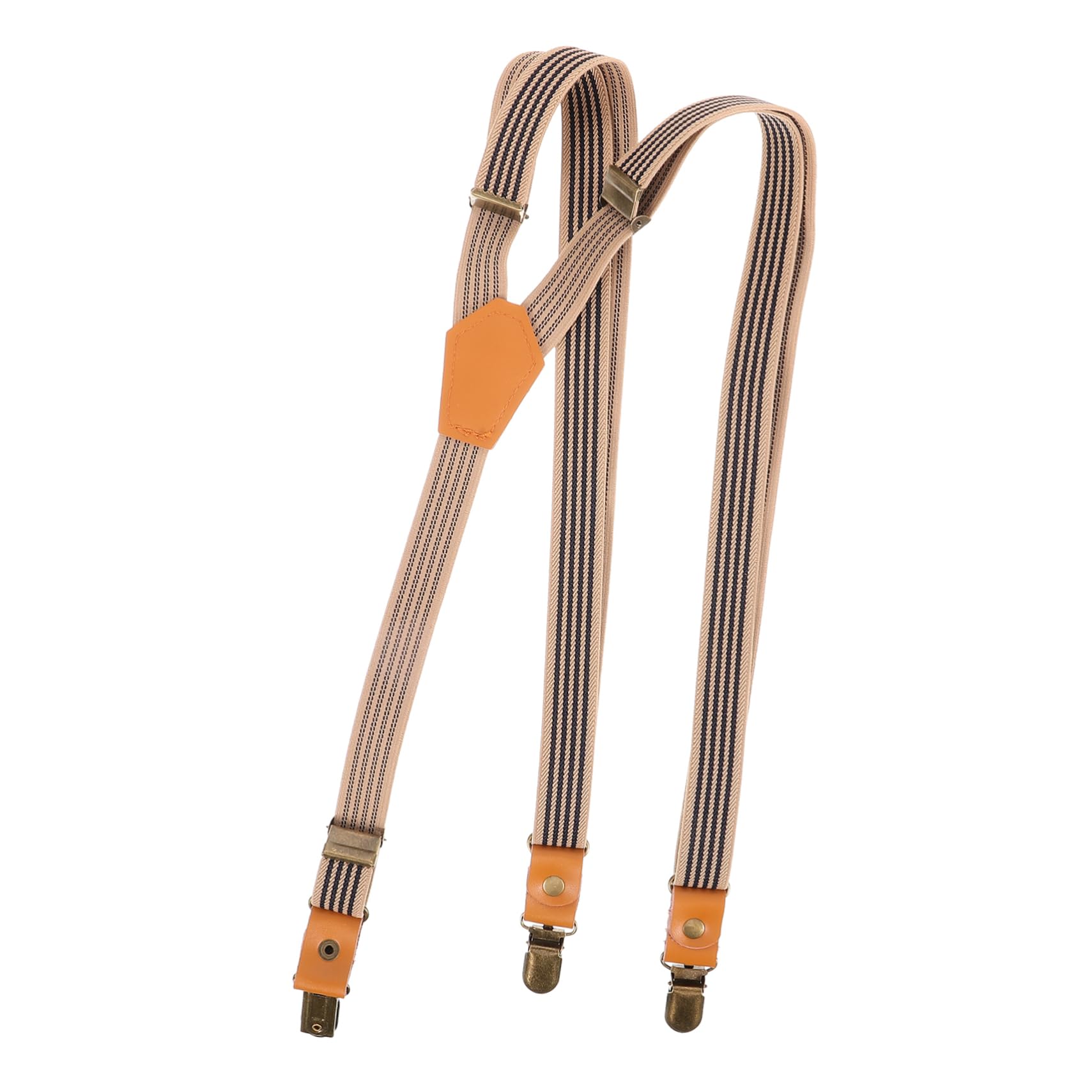 TOVINANNA Elastic Adjustable Suspenders Welch Suspenders for Men Dress and Suit Clip