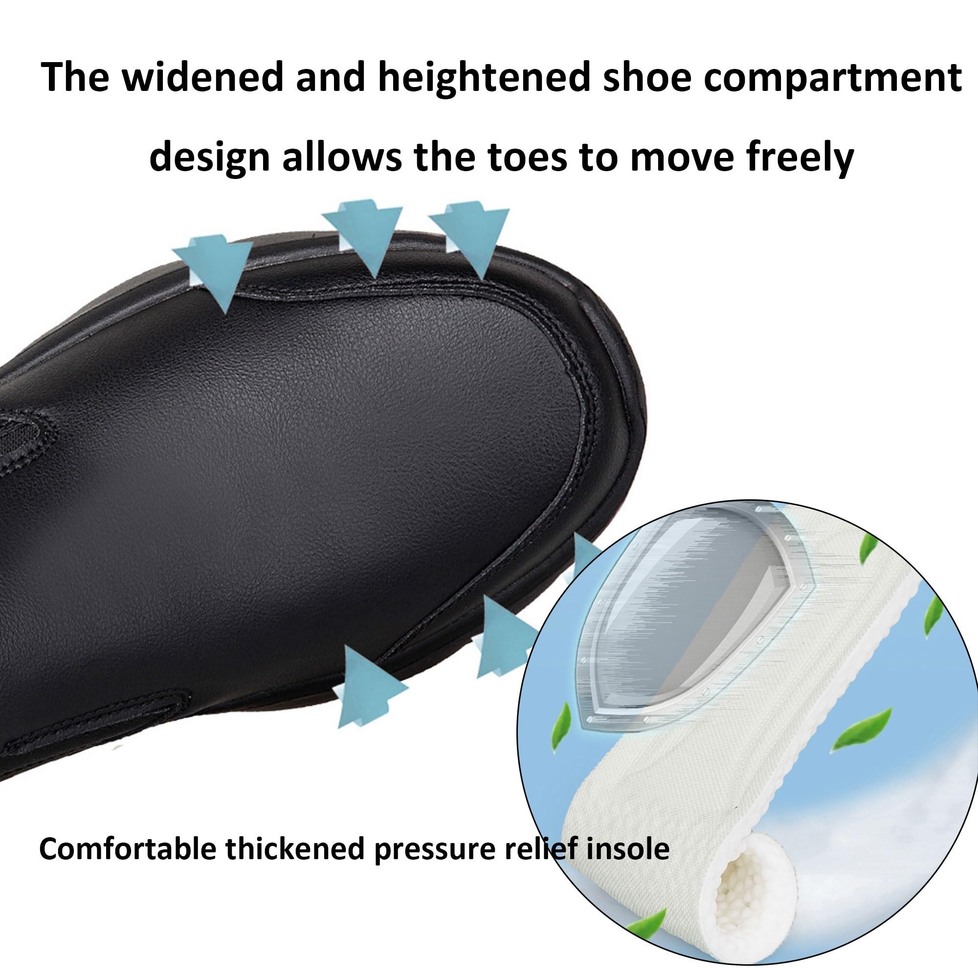 Generico Scarpe da Chef Antiscivolo Uomo Donna, Sneakers da Cucina Impermeabili in Pelle, Scarpe da Lavoro Ristorazione con Suola Antiscivolo e Ammortizzazione