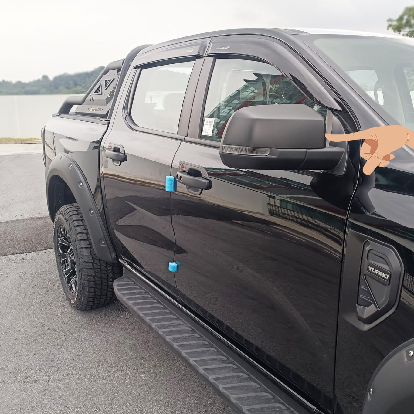 Copertura protettiva per specchietto retrovisore per Accessori | 2023-2024-2025 Wildtrak Raptor XL XLT Tremor Limited Platinum (Ranger 2023-2025)