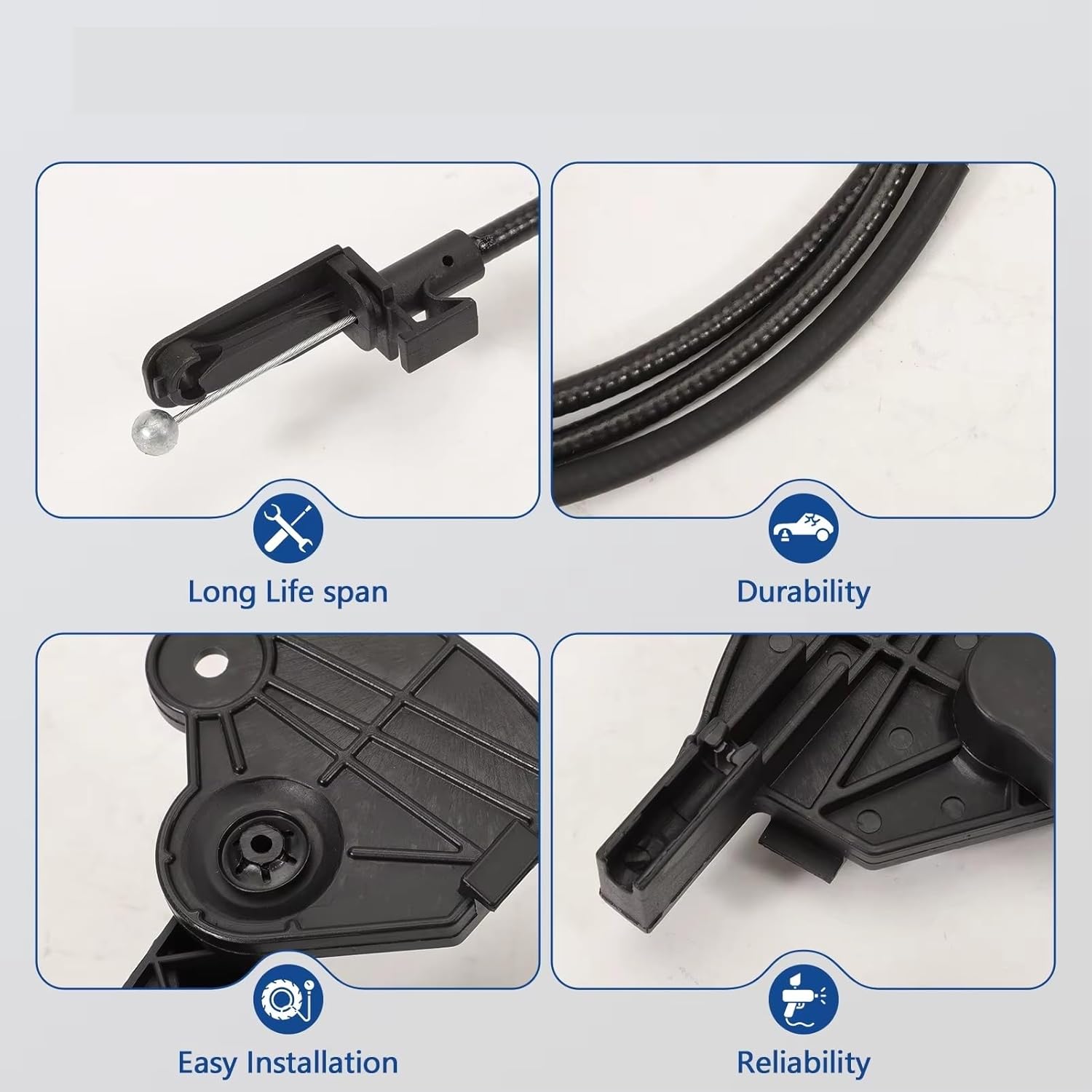 Hood Handle Compatible With A4 B6 2000 2001 2002 2003 2004 8E1823533B 8E1823531D Bonnet Cable Flap Lock Pull Release Handle