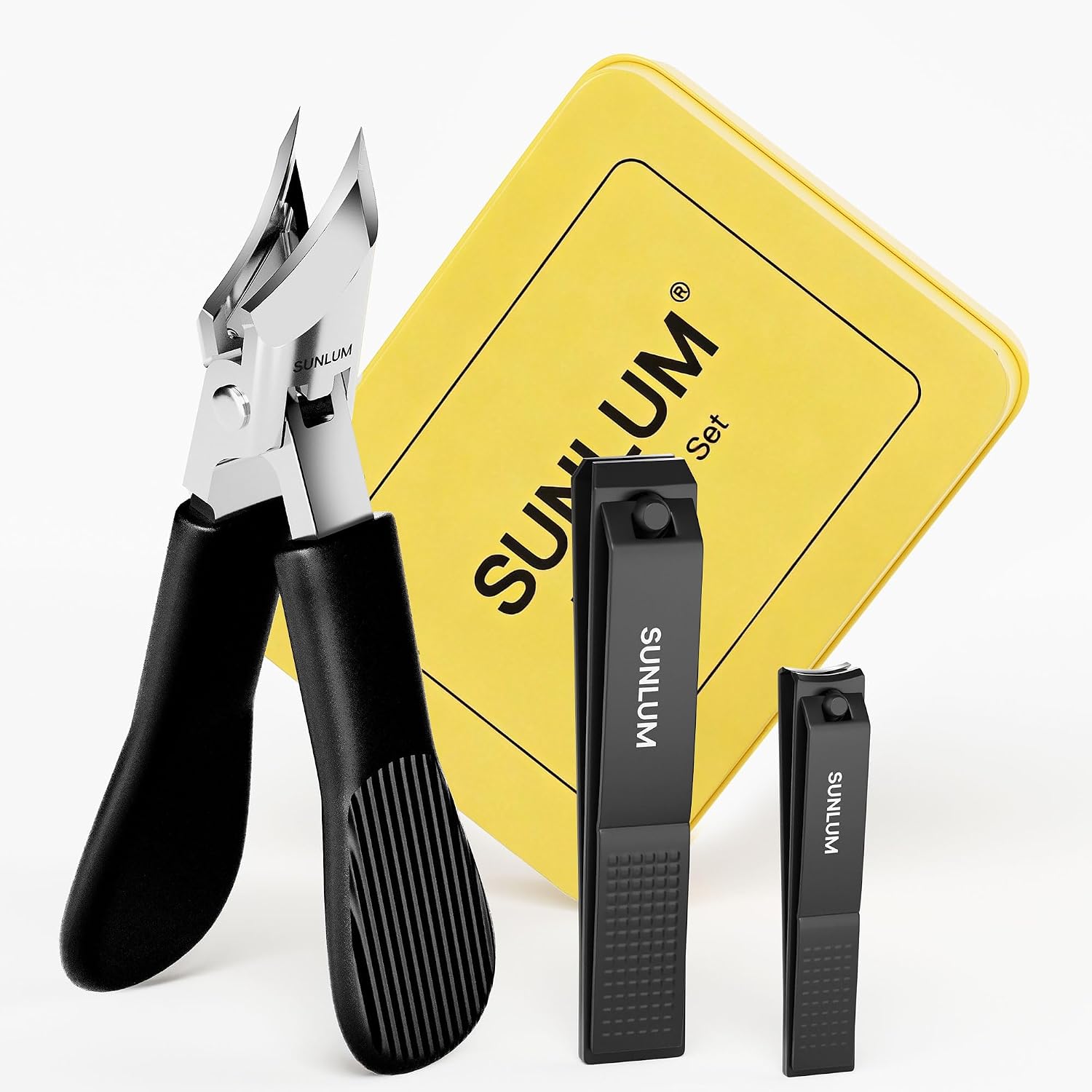3PCS Nail Clippers Set - Large Opening for Thick & Ingrown Nails