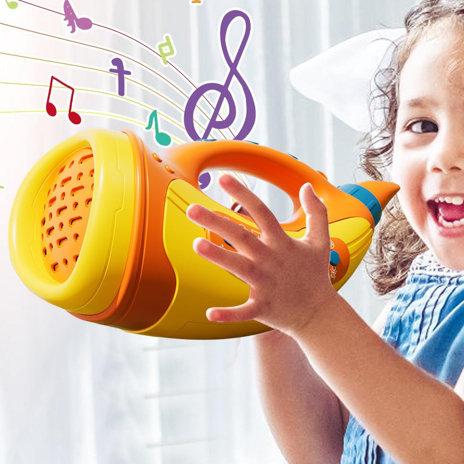 Spielzeug mit Tiergeräuschen, Trompete, interaktives Horn für Kinder, Entdeckungsspiel im Freien, Jagd, sensorisches Spiel für Kinder zum Training