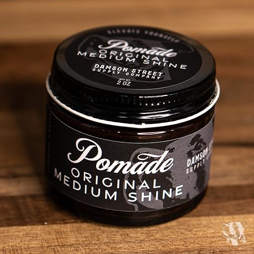 Miniatura 7 de Damson Street Supply Co. Pomada para hombre, sujeción media a fuerte, brillo moderado original a base de agua, productos para el cabello hechos en