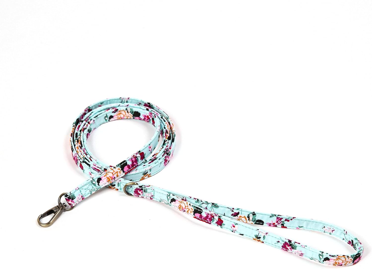 Organic Cotton Dog Leash for Small,Medium and Large Breed,Brass Hardware Pet Leash for Walking,Running and Training 6FT