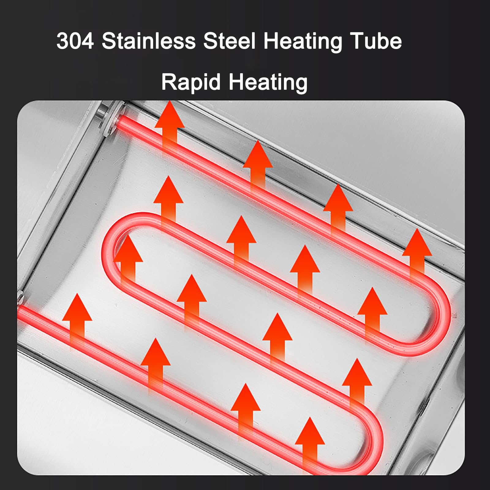 Vaporera Comercial para Bollos, Vaporera EléCtrica para Alimentos, Temperatura Ajustable 30-110°C, Vaporera Acero Inoxidable con Puerto Llenado Agua Y Alarma EbullicióN En Seco,4 Holes,Metallic
