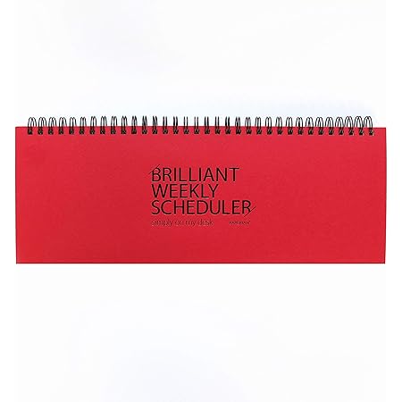 Amazon.com : PAPERIAN Brilliant Weekly Scheduler - Wirebound Undated ...