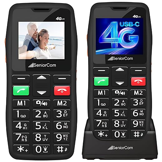 Senior Mobile Phone - SOS Button, Large Keys (4G)