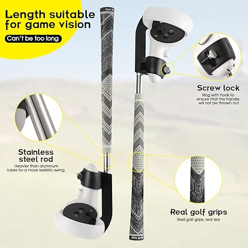 Miniatura 3 de SUPERVR VR Golf Attachment Club for Oculus Quest 2 Accessories Golf Right Controller