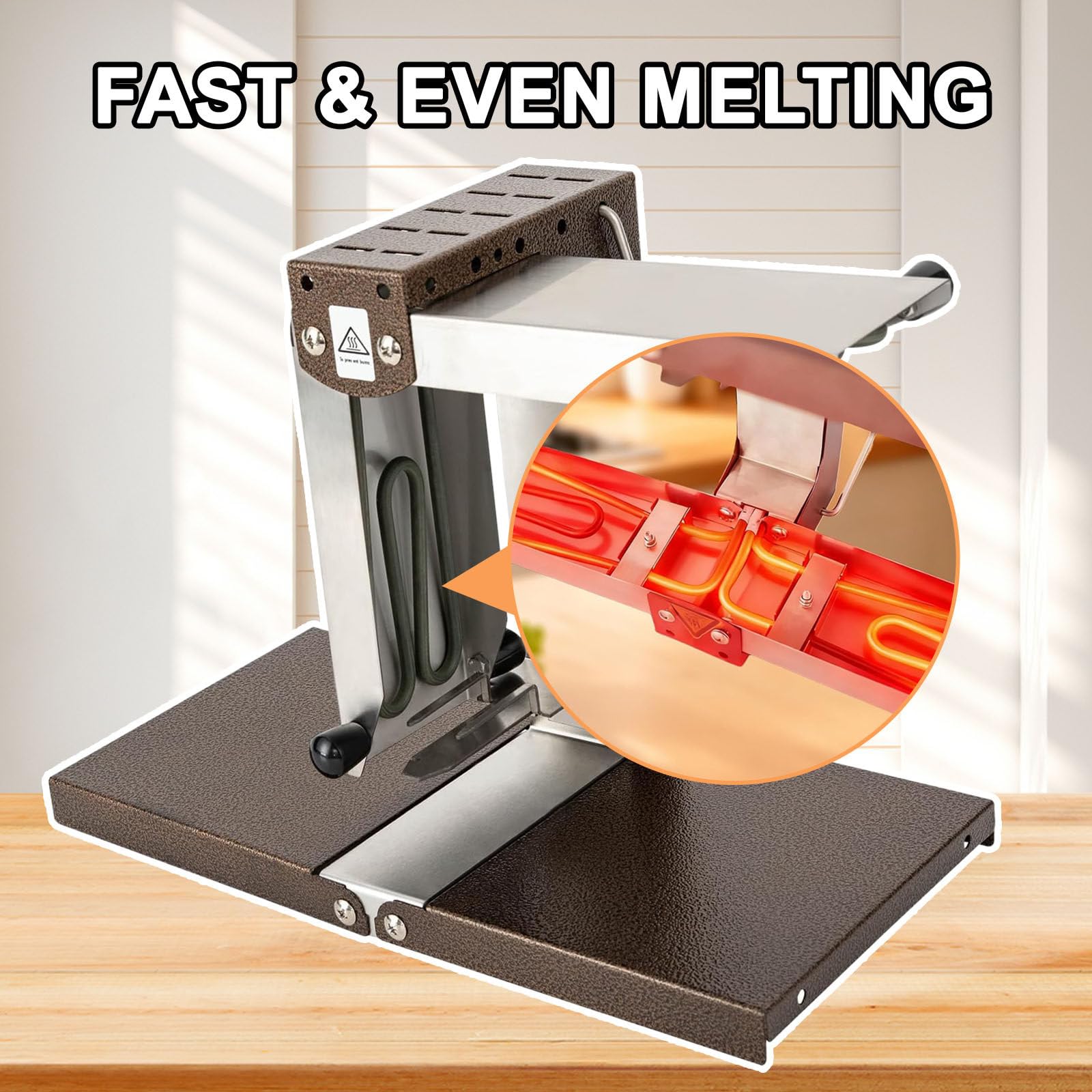 Macchina per Raclette, Riscaldamento Rapido Multifunzione per Cucina, Angolo Regolabile, Inox Durevole, Servizio A Tavola E Convivialità
