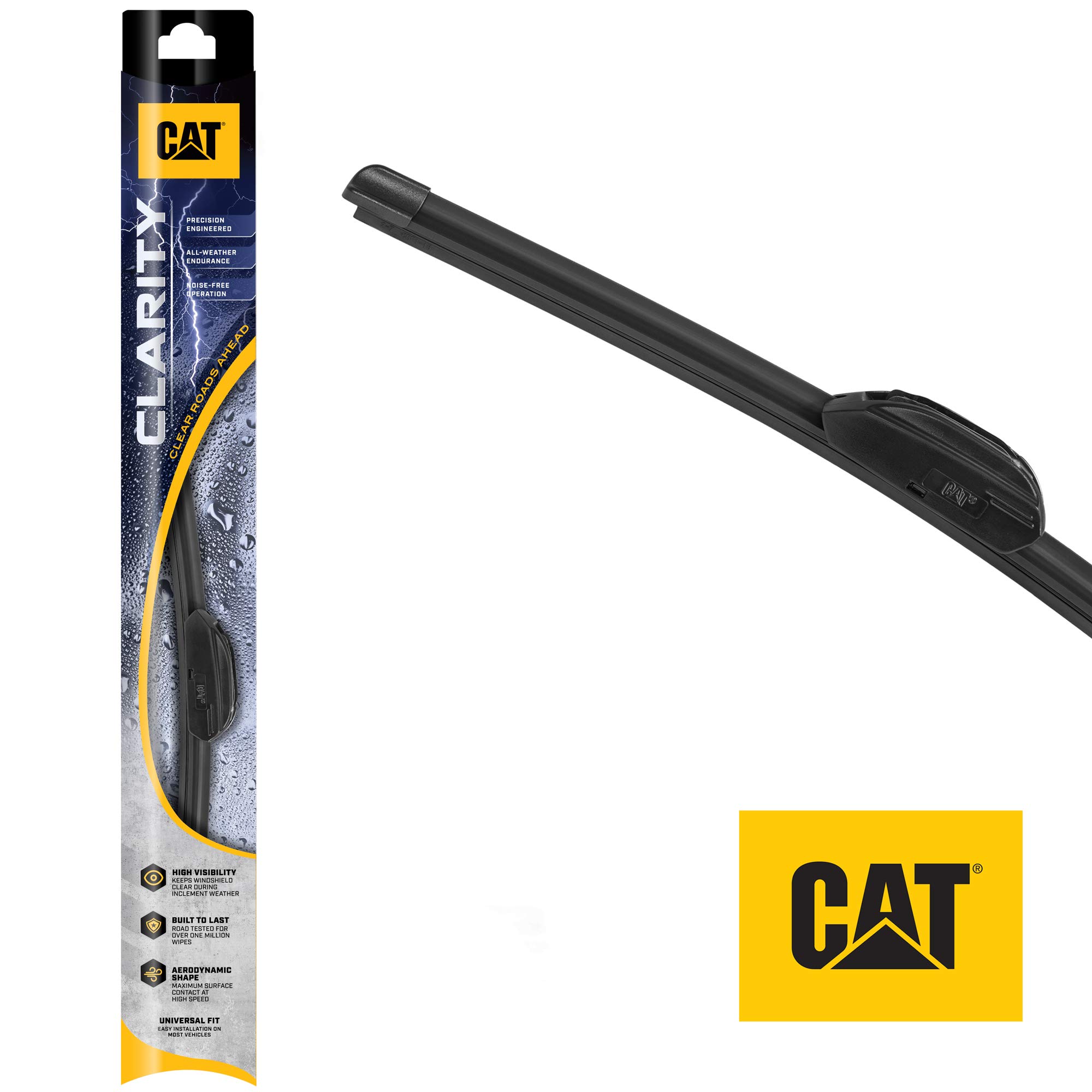 Caterpillar Clarity Premium Performance All Season Replacement Windshield Wiper Blades for Car Truck Van SUV (21 Inches (1 Piece))