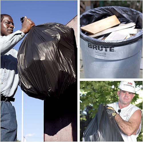 Miniatura 6 de Aluf Plastics Bolsas de basura de 55 galones, 100 unidades, 38 x 58 pulgadas, equivalente a 1.5 milésimas de pulgadas de grosor, para baño, cocina,