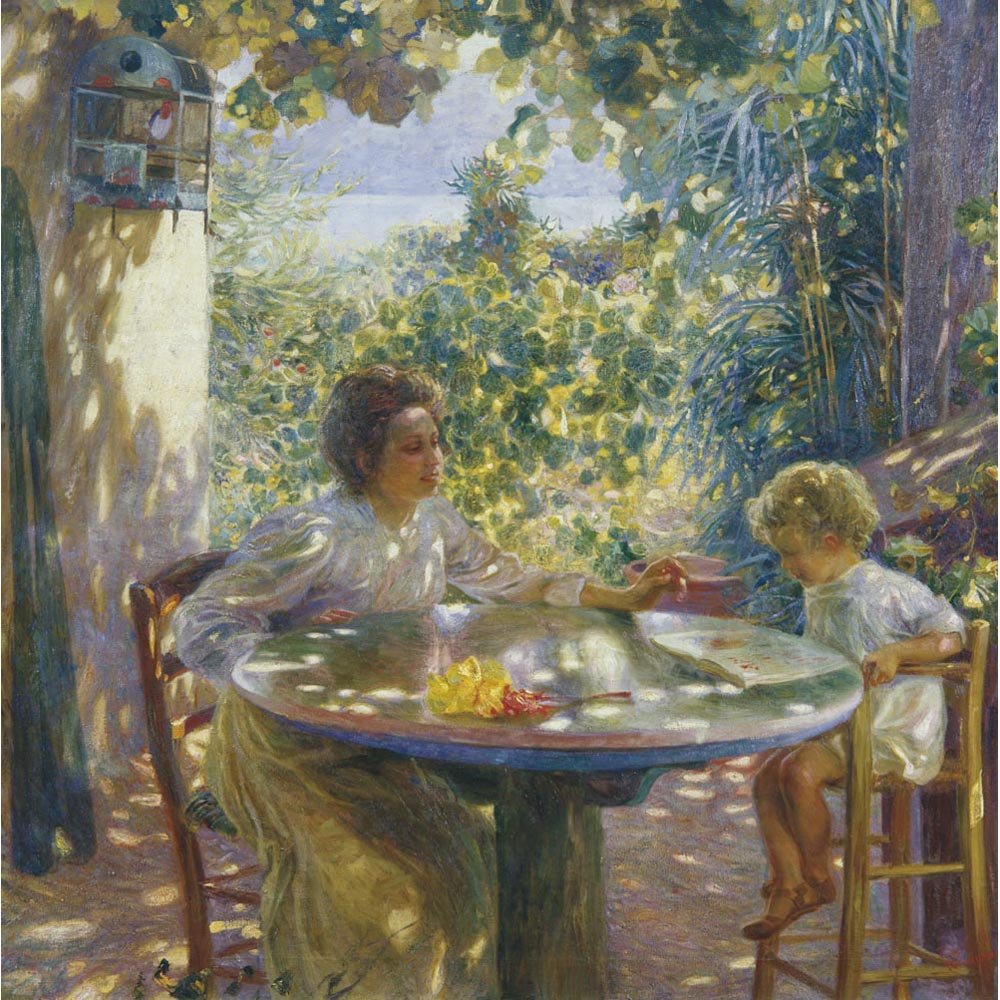 The First Reading Lesson, Plinio Nomellini