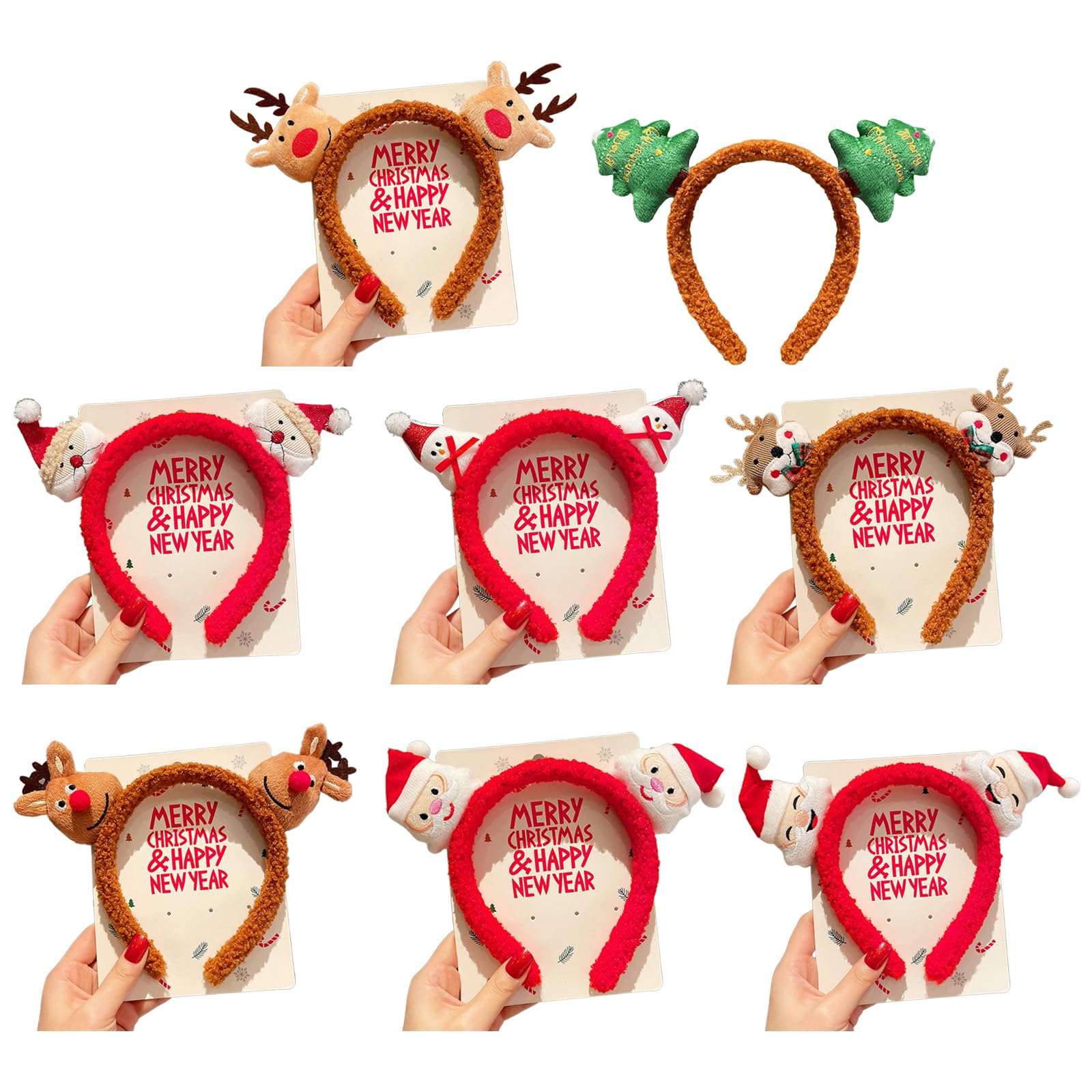 Fascia Per Capelli Con Orecchie Di Volpe, Morbida E Pelosa, Simpatica, Per Adulti, Perfetta Per Feste, Halloween, Natale E Accessori Fotografici - copertina