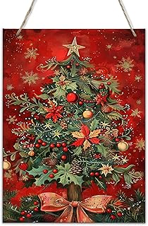 CDSASHCA Wooden Plaque Wall Hanging decor Decorated Chinese yew,Rustic Yard,Villa,Kitchen Wall Art Poster Wood decor Signs,Modern styles Chinese yew Wood Painting,for Chinese yew Lovers Gifts 6x12 inch