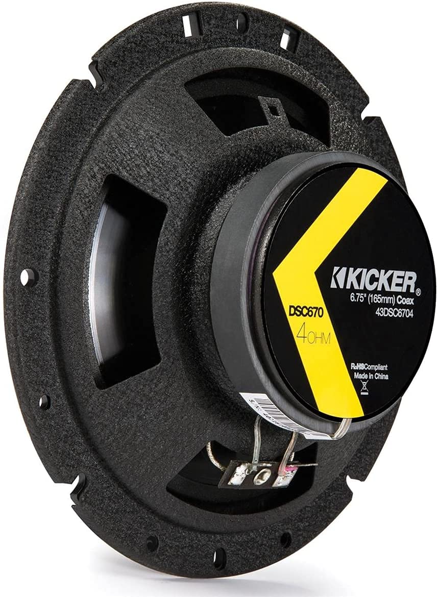 Malita VW Polo Amélioration du Haut-Parleur de la Porte arrière Haut-parleurs Kicker 6.5" 17cm + Adaptateur Pods 240W