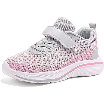 Trainers Girls Sports Shoes Girls Trainers Boys Running Shoes Mesh Breathable Indoor Shoes Kids Tennis Shoes Lightweight Outdoor Fitness Trainers