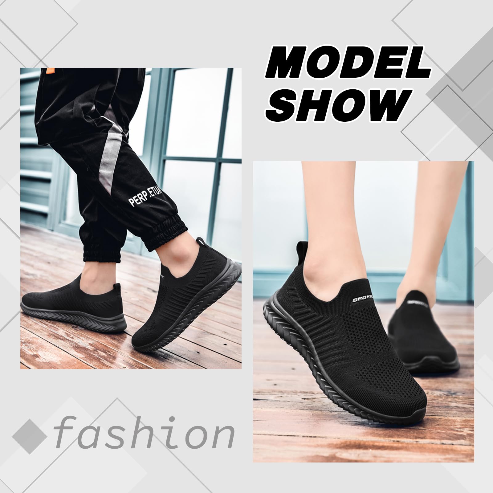 Scarpe Donna Uomo Sneakers Slip On Ginnastica Comode Tennis Running Scarpe da Camminare Jogging Tennis Outdoor Fitness Sportive Palestra