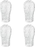 zuylikxy 4-Pack 3.5" Expandable Aluminum Downspout Gutter Guards - Leaf Debris Filters, Fits 2-4" Gutters, Prevent Clogs