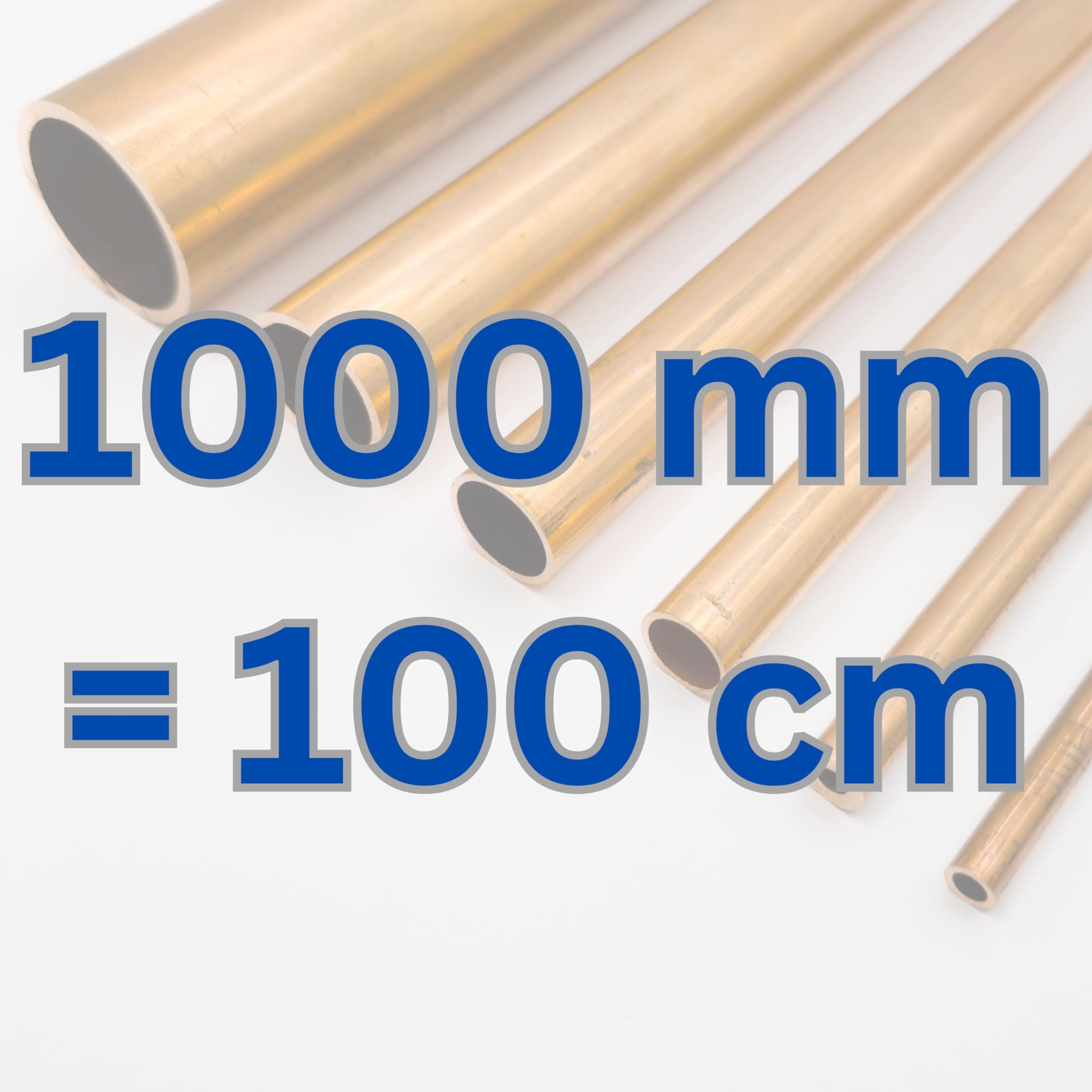 Tubo in rame Cu99,9 DHP rotondo adatto per impianti sanitari, diametro 6-32 mm, spessori 1-2 mm, lunghezza 50-2000 mm, tubo cavo con profilo rotondo, barra (1000 mm = 100 cm, Ø esterno x spessore 12x2