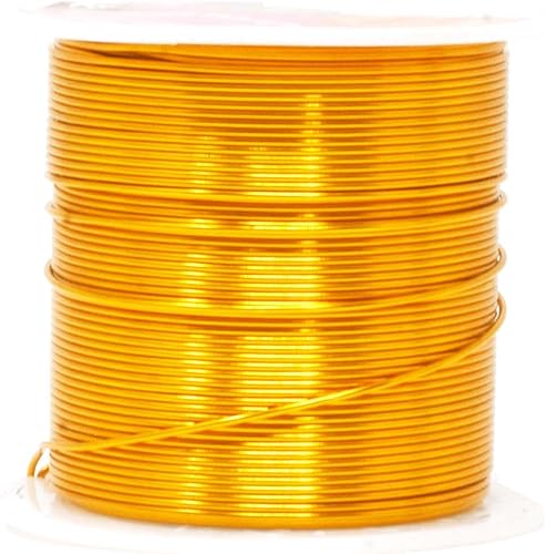 Vista 434 de Mandala Crafts Alambre de aluminio anodizado de calibre 8 para hacer joyas, alambre neutro flexible de color de 128 pies, flexible y flexible