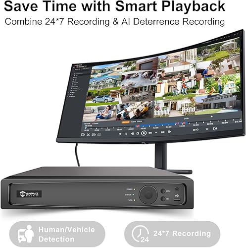 Miniatura 8 de Anpviz AI 12MP 16CH POE NVR (12MP/8MP/6MP/5MP/4MP/3MP/1080P) Grabador de video en red inteligente AI POE - Soporta hasta 16 cámaras POE de 12 MP