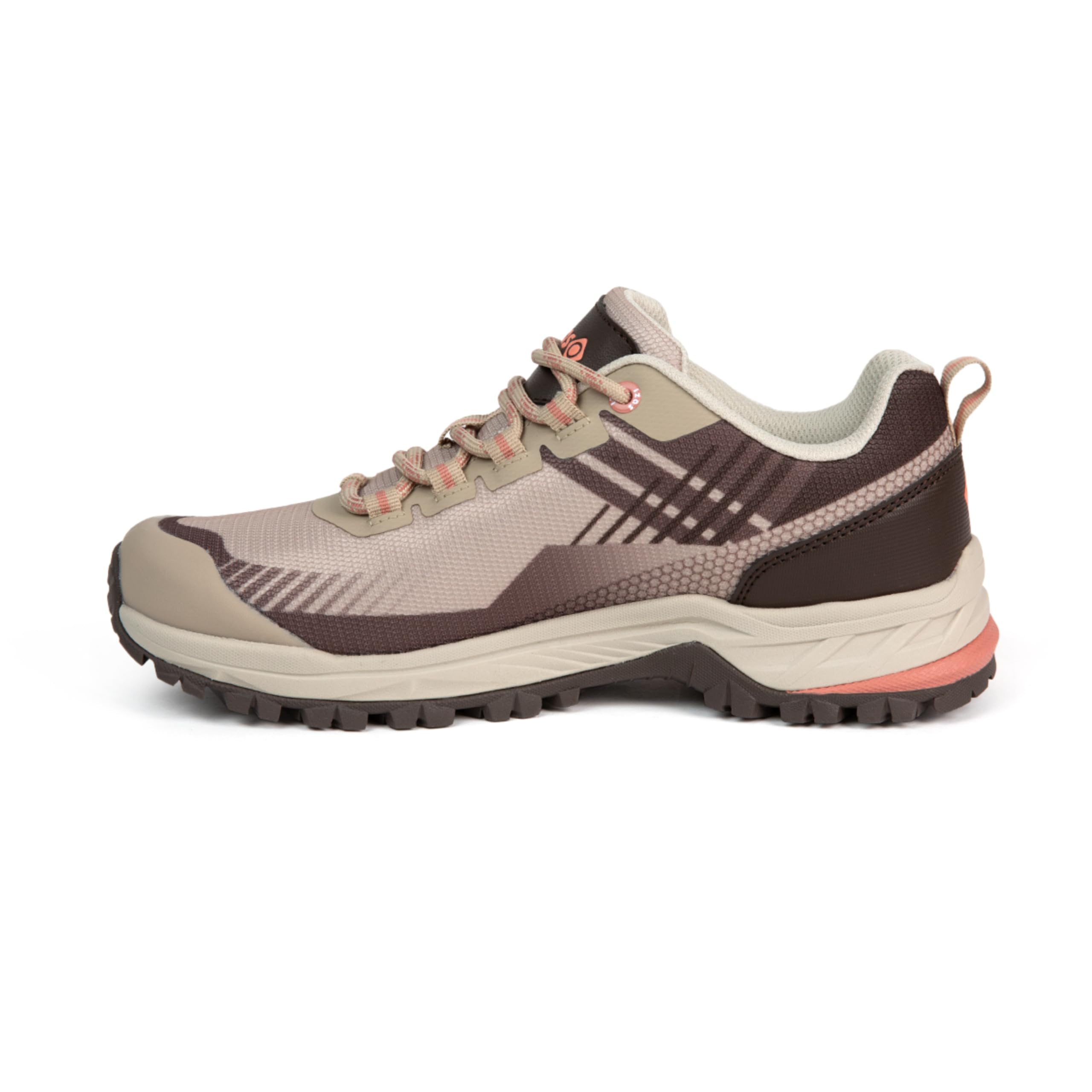 Izas Sportschuhe für Damen, Jade W, Wandern, leicht, atmungsaktiv, verstärktes TPU, maximale Traktion, Stollen von 4 mm, ideal für Trekking auf mittlerer Distanz, Größe 36-41