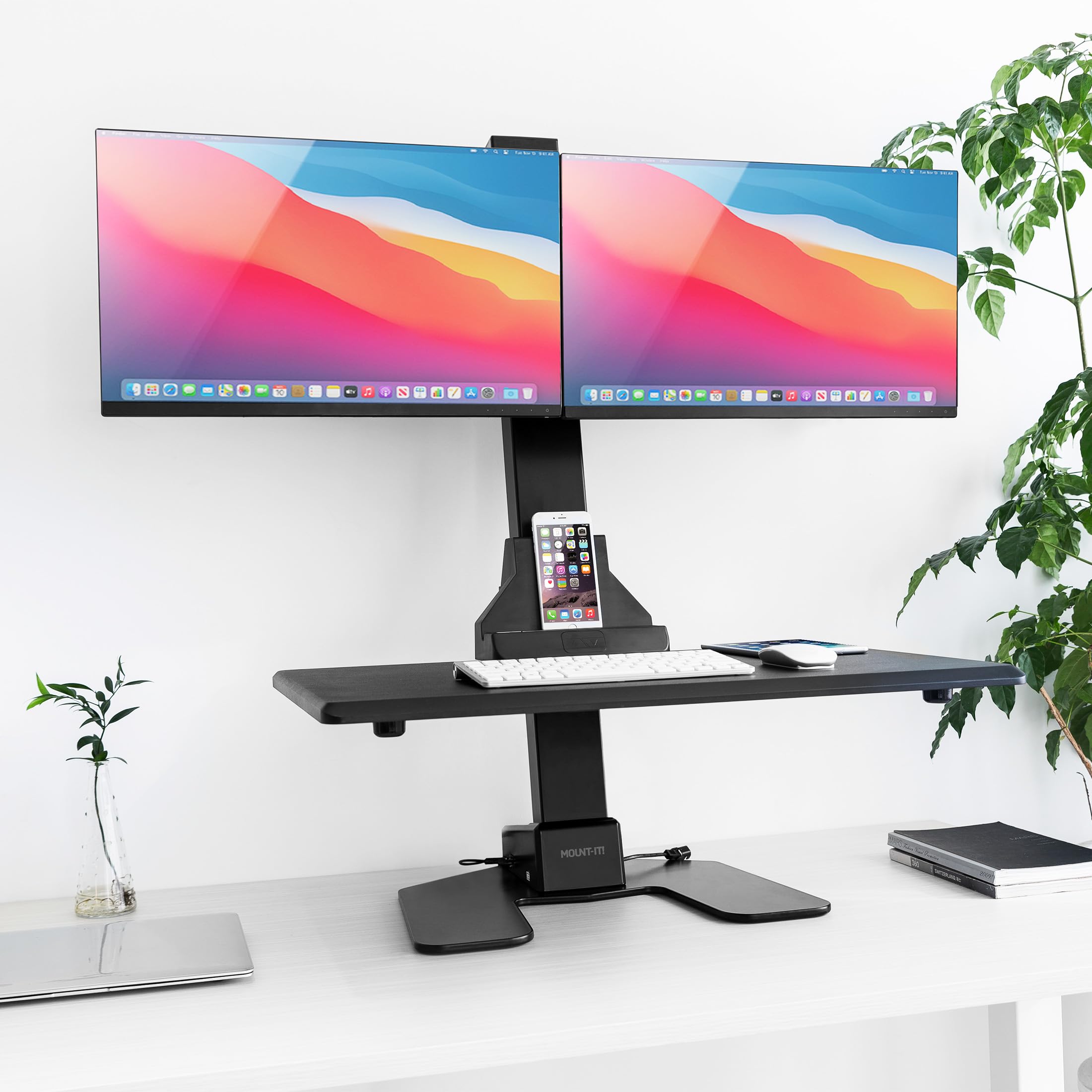 Amazon | Mount-It!ダブルモニター電動スタンディングデスク Amazon | Mount-It!ダブルモニター電動スタンディングデスク
