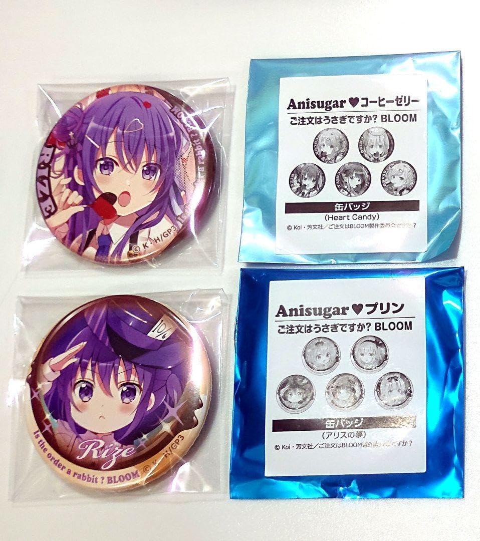 ご注文はうさぎですか？ Anisugar プリン コーヒーゼリー 缶バッジ