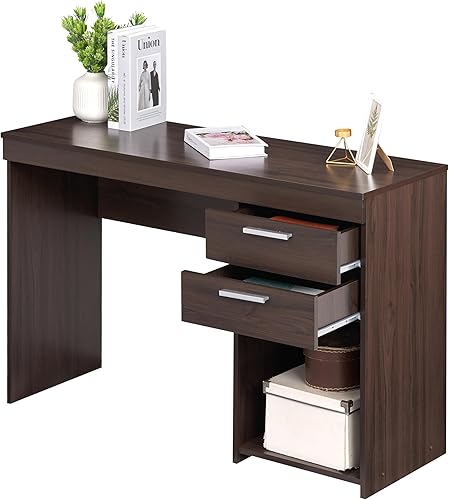 Miniatura 9 de Techni Mobili Estación de trabajo de oficina en casa con escritorio de almacenamiento, espresso