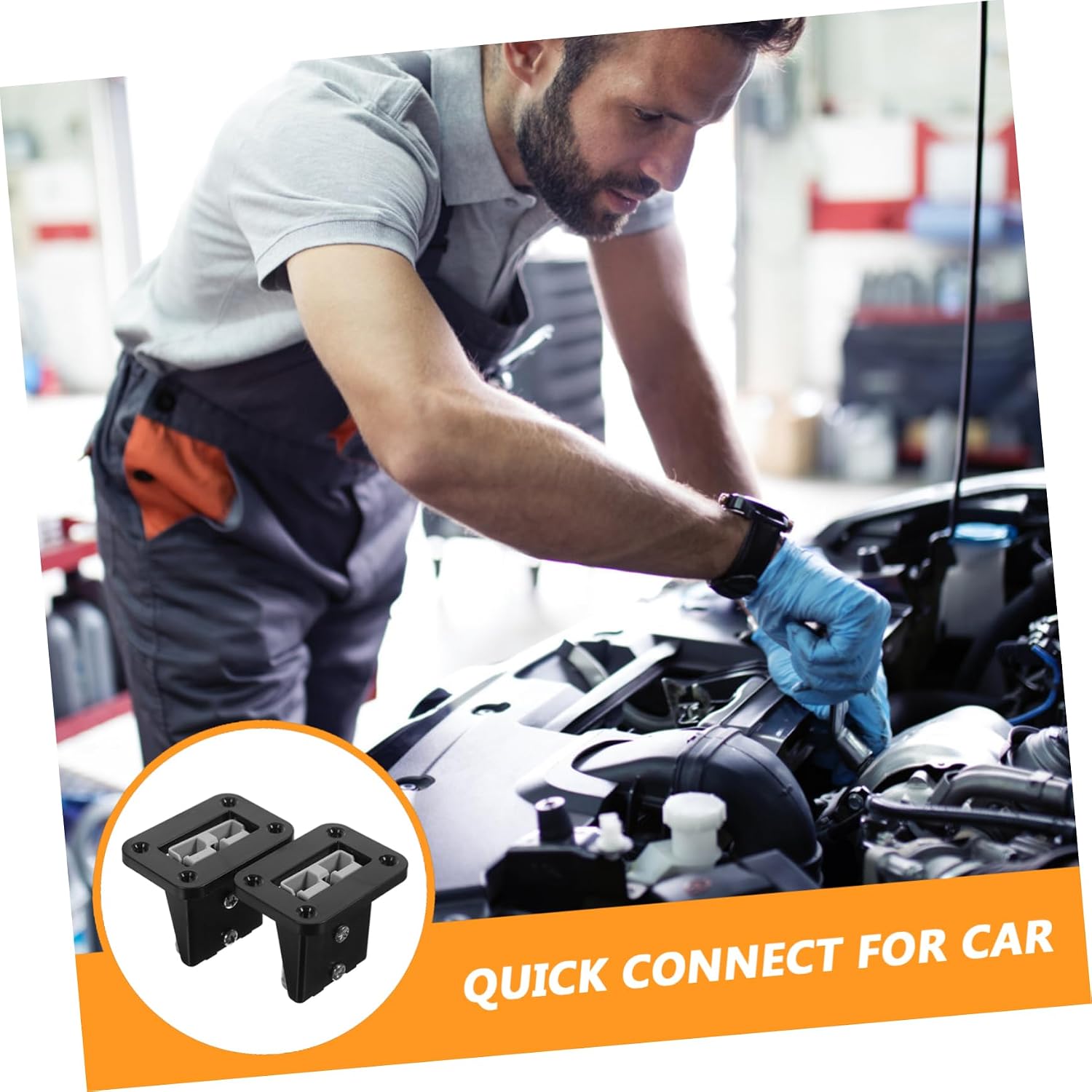2pcs Quick Connect Wire Connector for Battery Terminal Car Connector Plug Trolling Motor Battery Disconnect