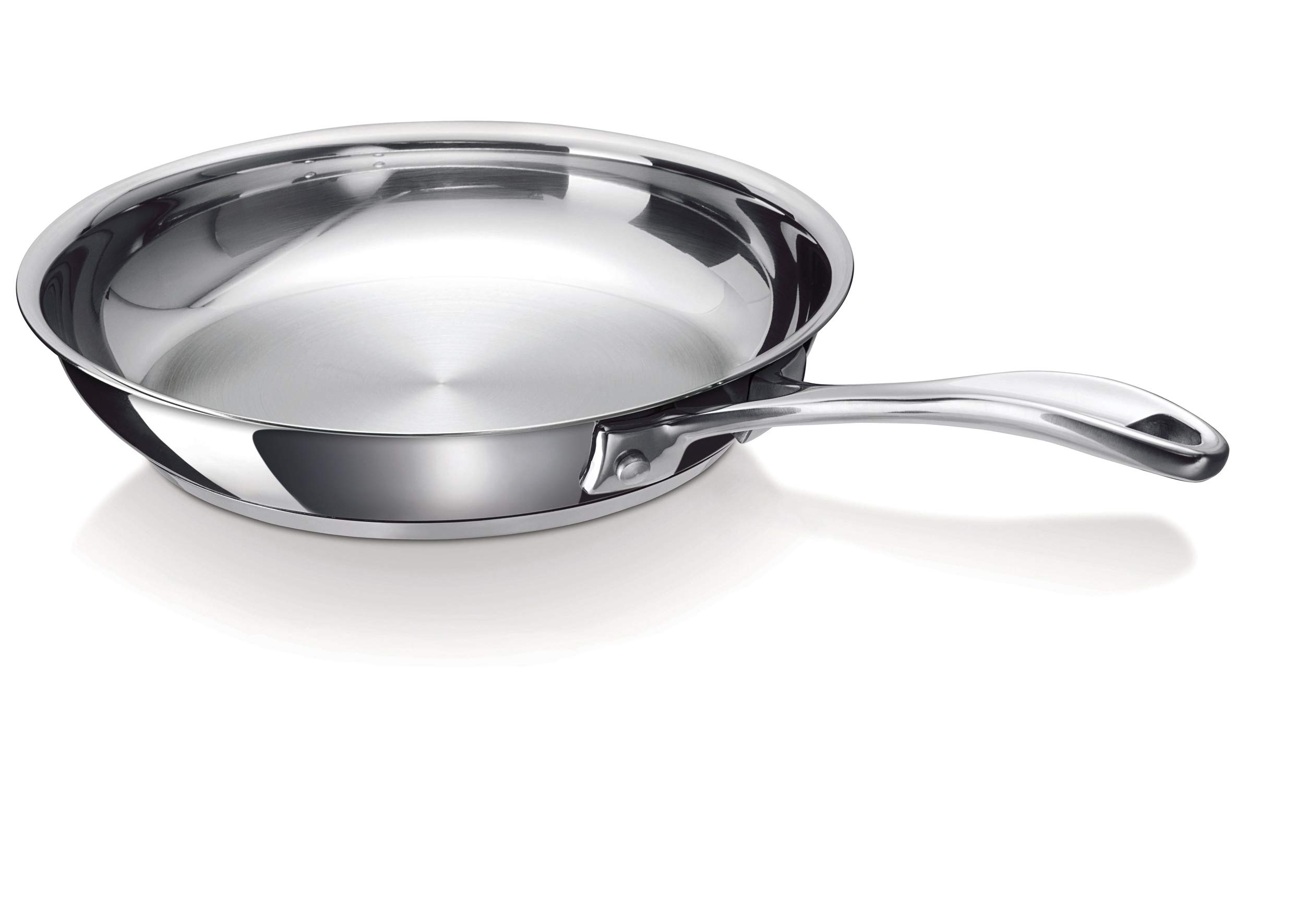 BekaChef 12068374 Frying Pan Stainless Steel 26 cm, White