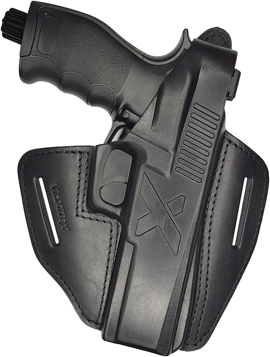 VlaMiTex B24 Leather Holster Fits Umarex T4E by P2P HDP .50 Caliber Pepper Ball Air Pistol