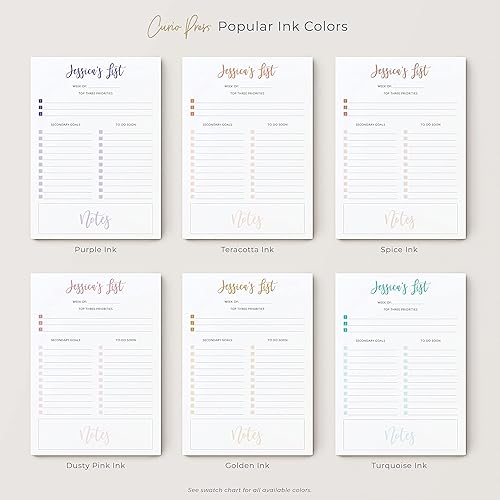 Miniatura 4 de Daily Goals Notepad, Planner Pad with 50 pages and Beautiful Content Blocks, To-Do Organization Pad, 5 x 7 or 8 x 10 Notepad, Goals Pad