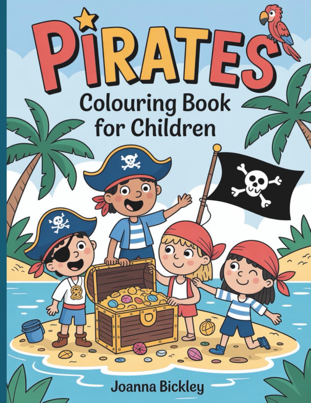 Pirates: Fun and Adventurous Colouring Book for Kids Ages 4–8: 60 Exciting Colouring Pages Featuring Pirate Ships, Treasure Hunts, and Life on the ... for Boys and Girls Who Love Adventure!