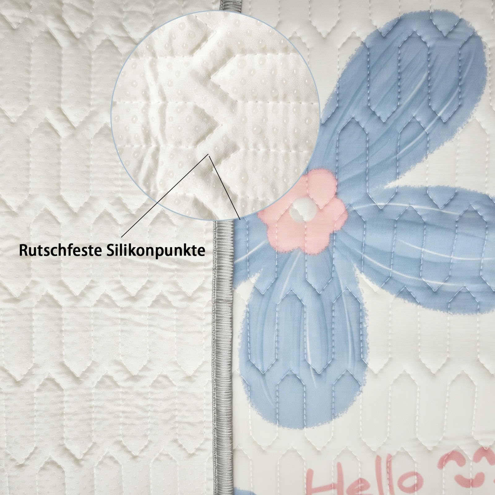 Haustier Kühlmatte für Meerschweinchen, 50 x 50cm Waschbare Kühldecke Sommer Kleintiere, Kühlkissen mit Riemen UMD Muster, Haustiermatte für Katze, Kaninchen, Hamster, Chinchilla