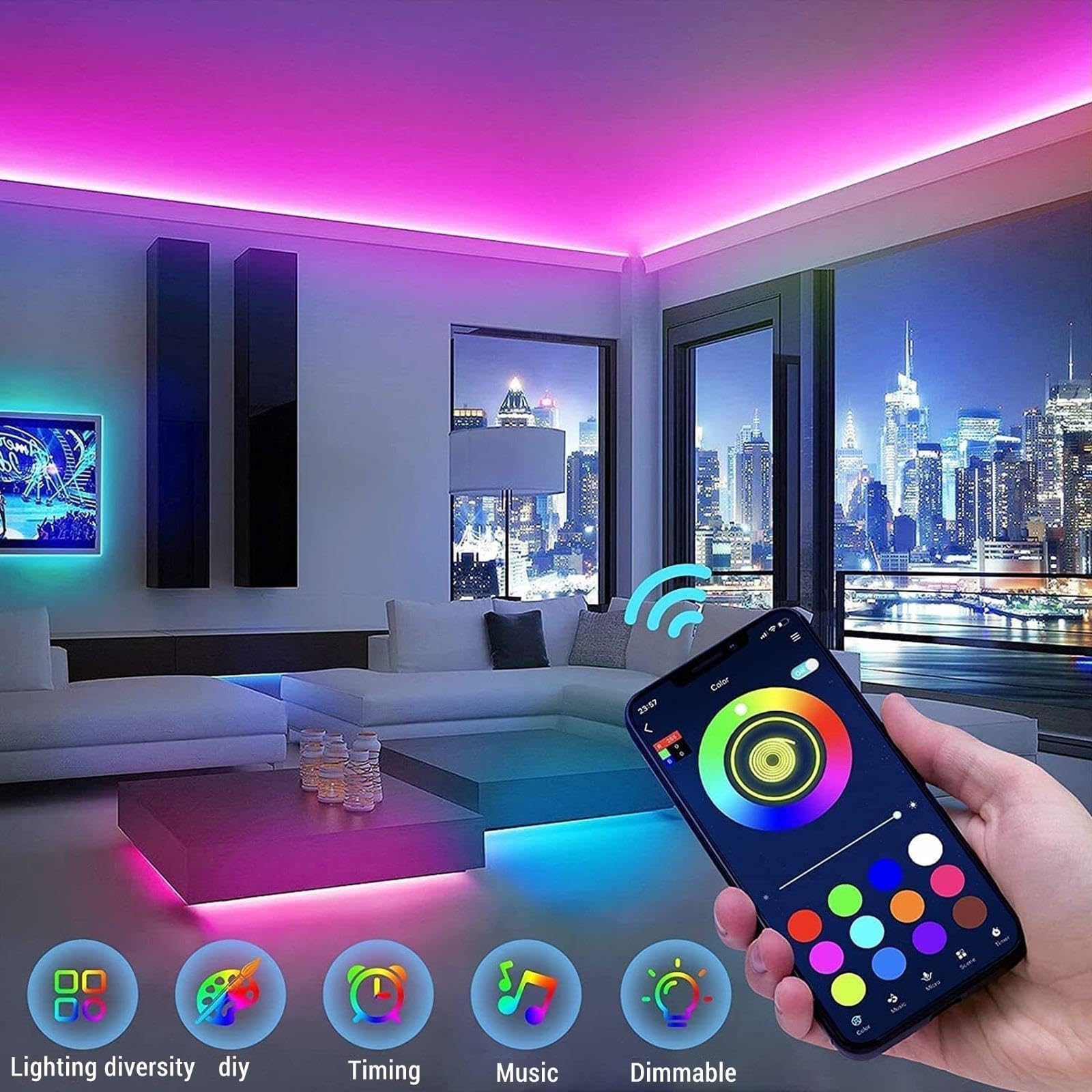 Za Oświetleniem LED Telewizora, Fantazyjnymi Światłami LED Do Telewizora