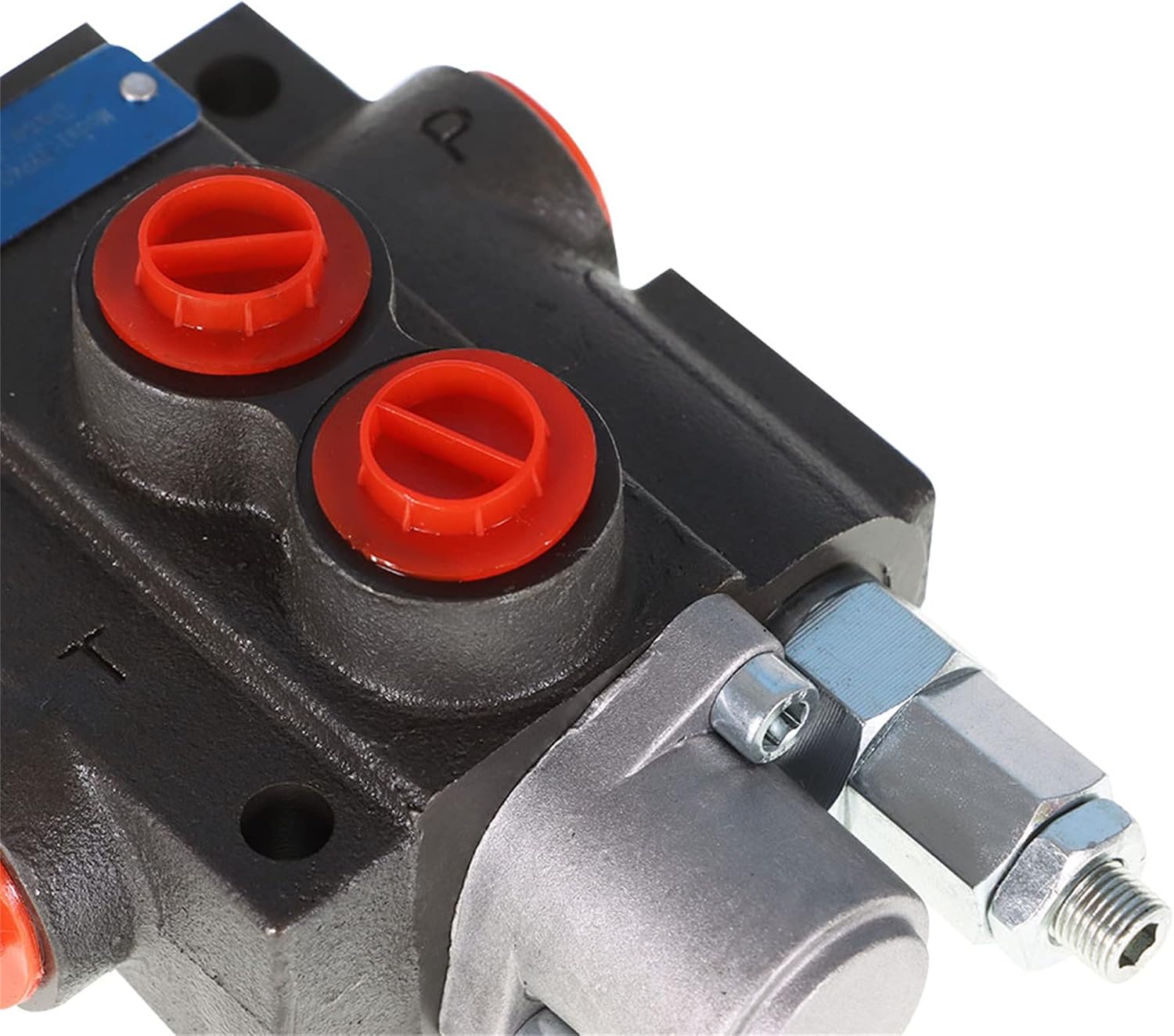 kimllier Hydraulic Directional Control Valve 1 Spool 11GPM 3600PSI SAE Interface, Adjustable Double Acting Hydraulic Valve Fit for Small Tractors Loaders