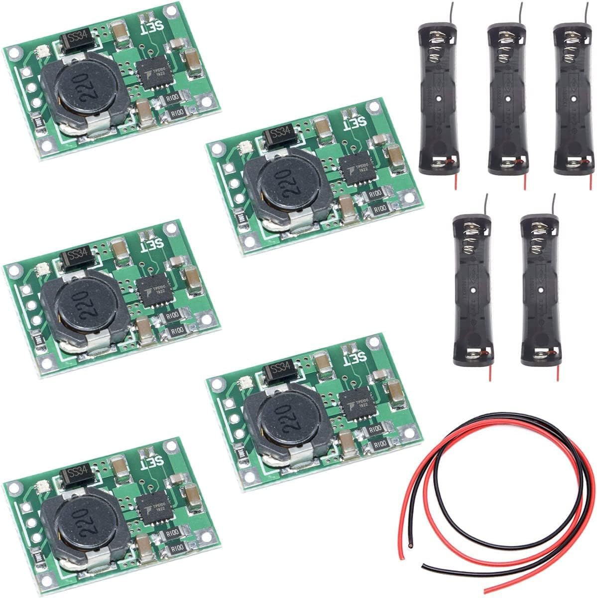 Electrobot TP5100 2A Dual 4.2V/8.4V Lithium Battery Charger Module with 18650 Cell Holder | Pack of 5 | DIY Charging Board for 1S/2S Li-ion Battery Projects-image-30