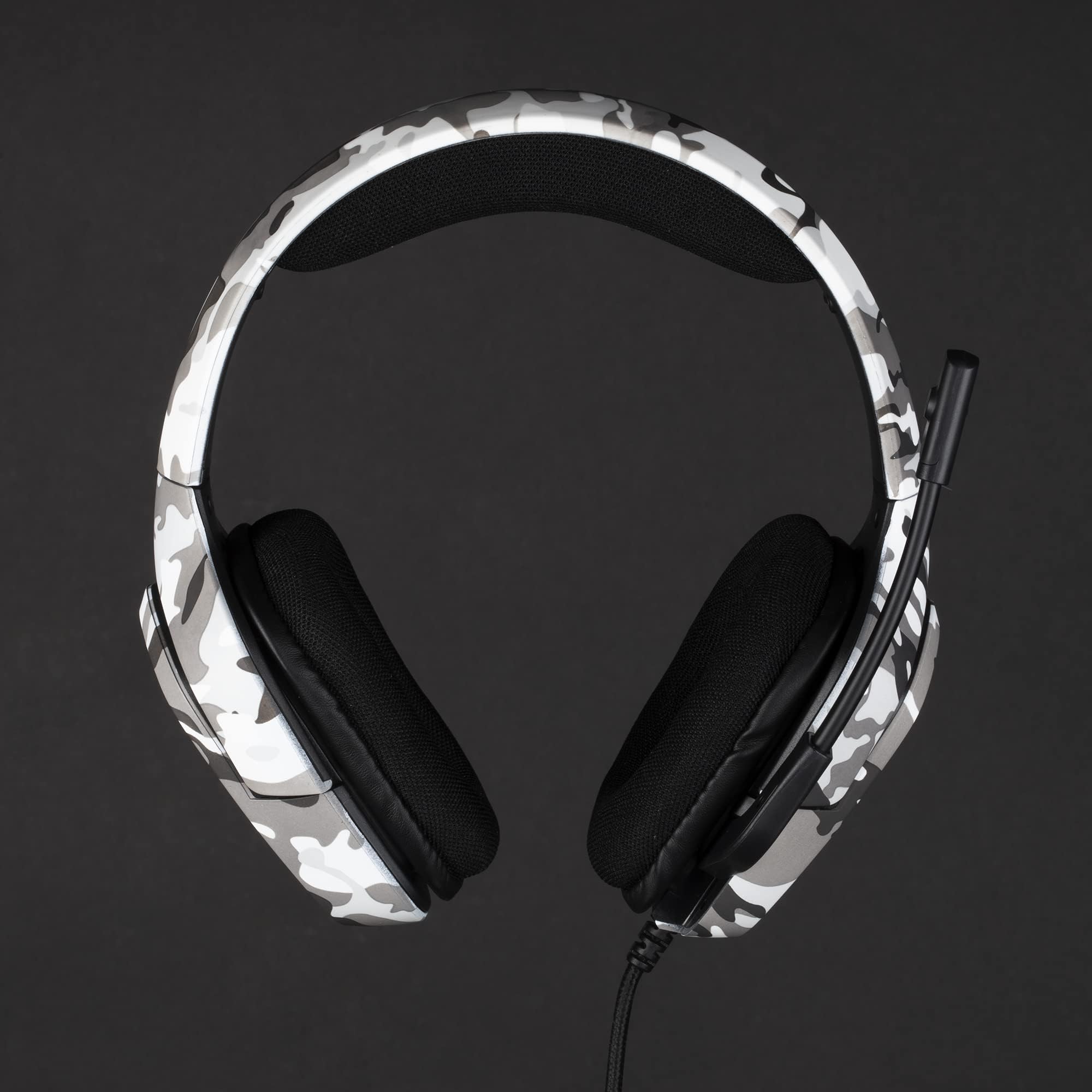 Konix Mythics Casque Gaming Filaire Ares Camo pour PS4, PS5, Switch et Xbox - Microphone 45° - Câble 1,5 m - Prise Jack 3,5 mm - Motif Camouflage